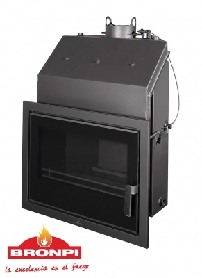 Centrālapkures kamīns Bronpi HYDROBRONPI 80-E VISION 27 kw