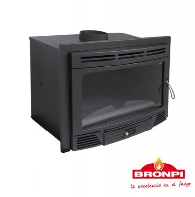 Čuguna kurtuve Bronpi MADRID 16kw (ar siltā gaisa ventilatoru)