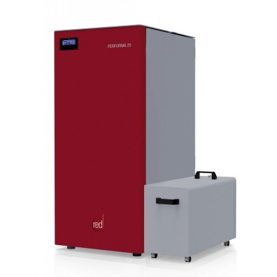 Granulu apkures katls MCZ/RED Performa HQ ar lielo pelnu kasti 25kW