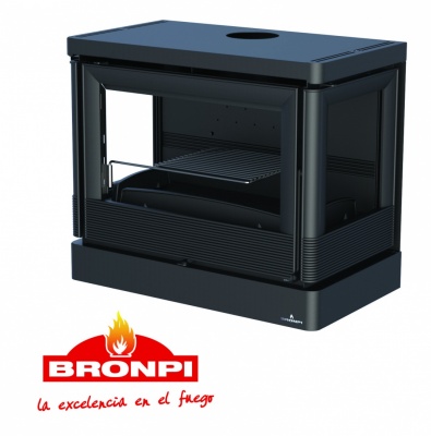 Krāsns "VERSALLES-C" 12kw (ar siltā gaisa ventilatoru)