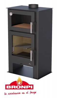 Kamīnkrāsns ar cepeškrāsni Bronpi GIJON-H 9kw